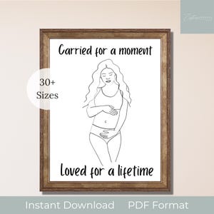 Miscarriage Digital Print, Pregnancy Loss Gift, Stillbirth Printable