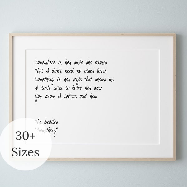 Beatles Song Lyrics - Etsy