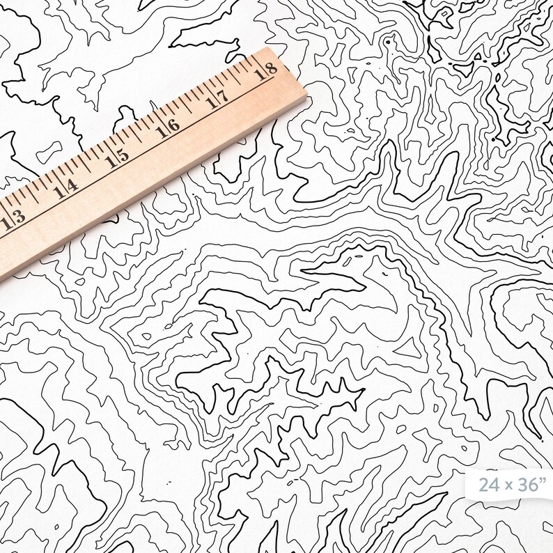 Vail Colorado Topographic Print Contour Map Map Art Etsy