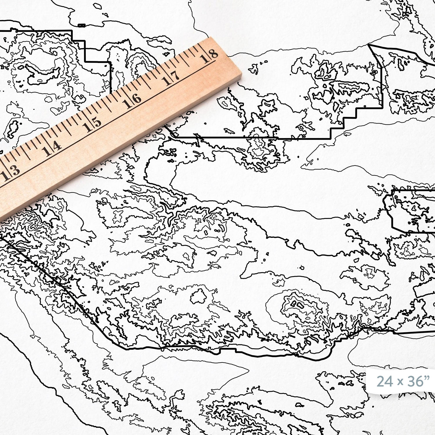 Joshua Tree National Park, California | Topographic Print, Contour Map ...