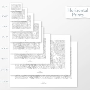 Vail, Colorado | Topographic Print, Contour Map, Map Art | Home or ...