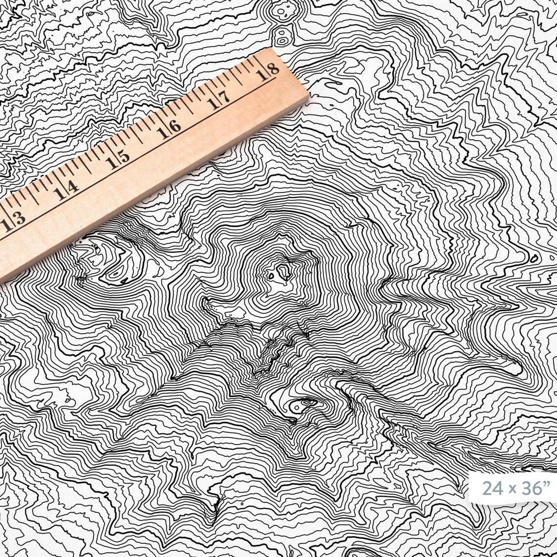 Mount Shasta California Topographic Print Contour Map Map - Etsy
