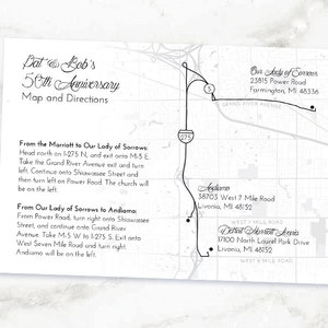 Custom Map or Directions: Designed to Match Any Style image 3