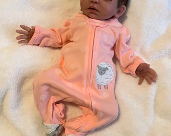 ITS A GIRL REBORN DOLL Mottled Baby Shower Ethnic Childs Birthday Xmas Gift