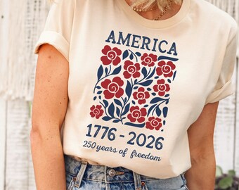 250th Anniversary Shirt, Patriotic USA Flag Tee, 4th of July Independence Day Gift
