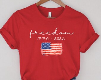 250th Anniversary Shirt, Patriotic USA Flag Tee, 4th of July Independence Day Gift