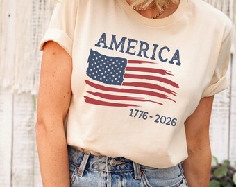 250th Anniversary Shirt, Patriotic USA Flag Tee, 4th of July Independence Day Gift