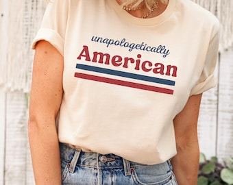 Conservative Shirt, Unapologetically American tshirt, Political shirts, Republican clothes, Donald Trump supporter tee, patriotic shirt