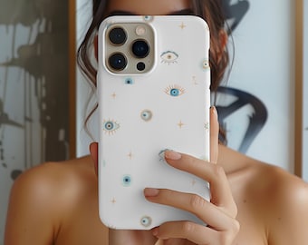 Boho Evil Eye phone case, Nazar phone case, unique trendy phone case, Turkish eye phone case for samsung and iphone