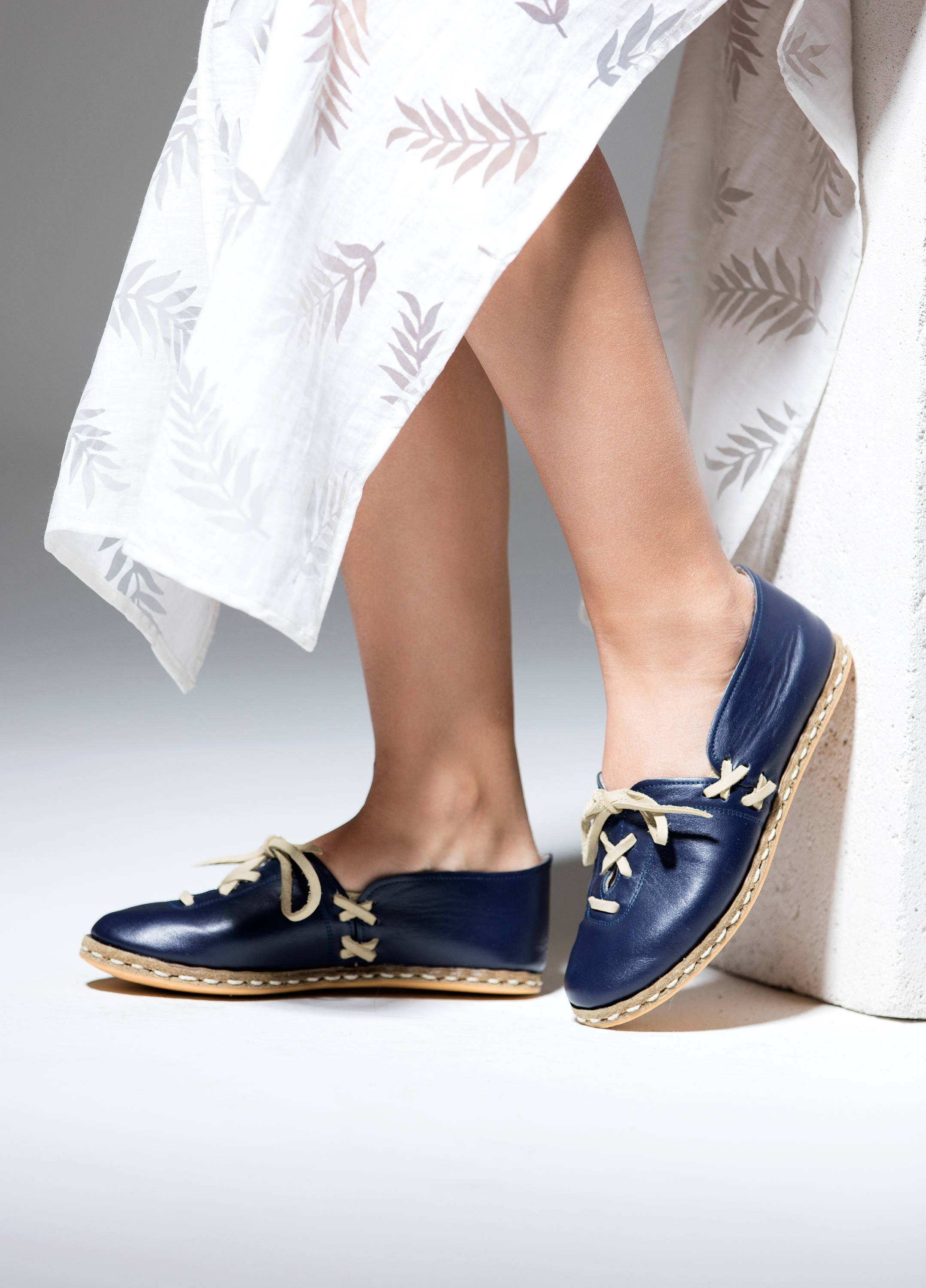 footwear for women on Unique Shoes Handmade Laced Navy Women S Travel Leather Etsy