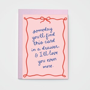 Card in drawer - Love Postcard