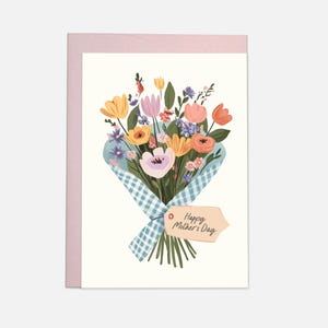 Bouquet de maman - Carte de vœux pour la fête des mères