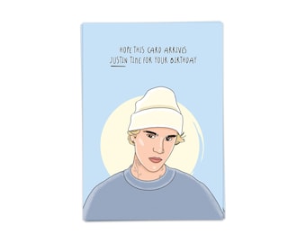 Justin Time - Carte postale d'anniversaire