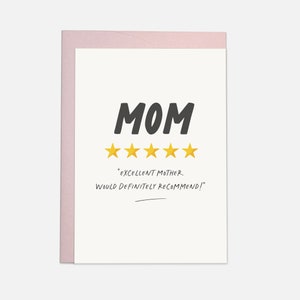 Mom short review - Mother's Day Greeting Card