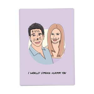 Drunk Marry - Love Postcard