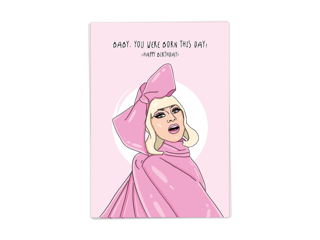 Born This Day - Birthday Postcard - Etsy