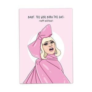 Geboren heute - Geburtstag Postkarte