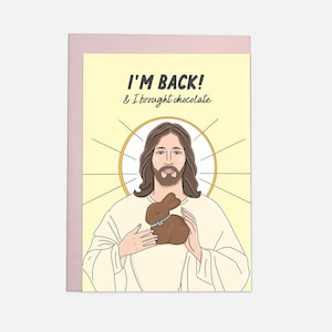 Gesù è tornato - biglietto di auguri di Pasqua di tendenza