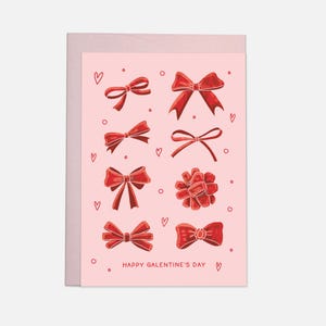 Galentine Bows – Trendige Grußkarte