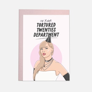 Département des années 20 torturées - Carte postale d'anniversaire de Taylor