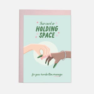 Holding Space - Cartolina di compleanno con meme di tendenza