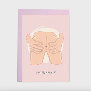Hole Lot Love - Liebespostkarte