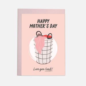 Laundry basket - Mother's Day Greeting Card