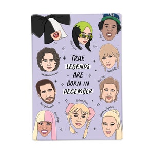 Legends December - Birthday Postcard