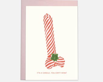 Candela di Natale - Cartolina di Natale