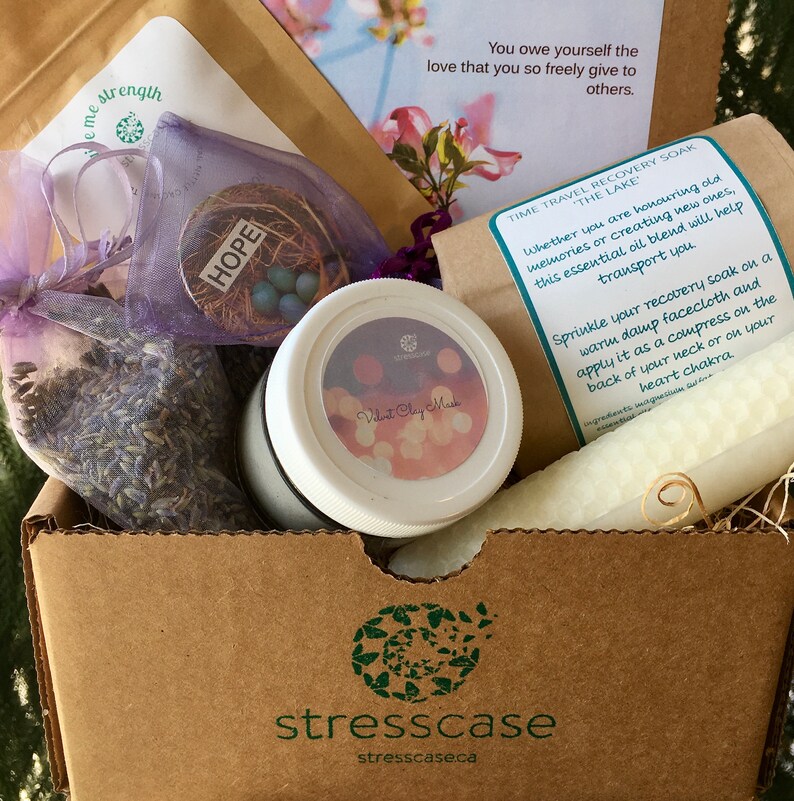 Lavender Hope Self Care Kit Handmade Curated Thoughtful