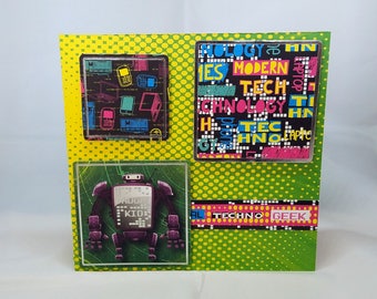 Child/Kid Birthday Card - Techno Geek - luxury unique quality special bespoke UK - Dad/Son/Uncle/Brother/Nephew
