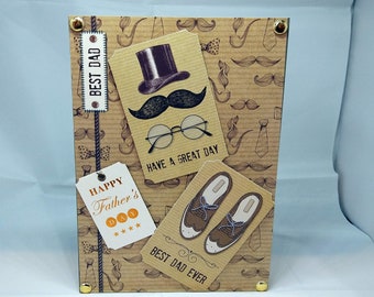 Father's Day Card - Dad/Daddy/Pa/Pop luxury unique quality special bespoke UK