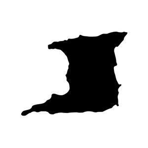 Outline Trinidad & Tobago Magnet, Fridge Magnet Trinidad Tobago, Trinidad Tobago Souvenir, Caribbean Magnets