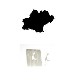 Okzitanien Schablonenfolie, Umriss Okzitanien Schablone PVC-Folie Mal- & Spritzarbeiten, Schablonenfolie Textilien