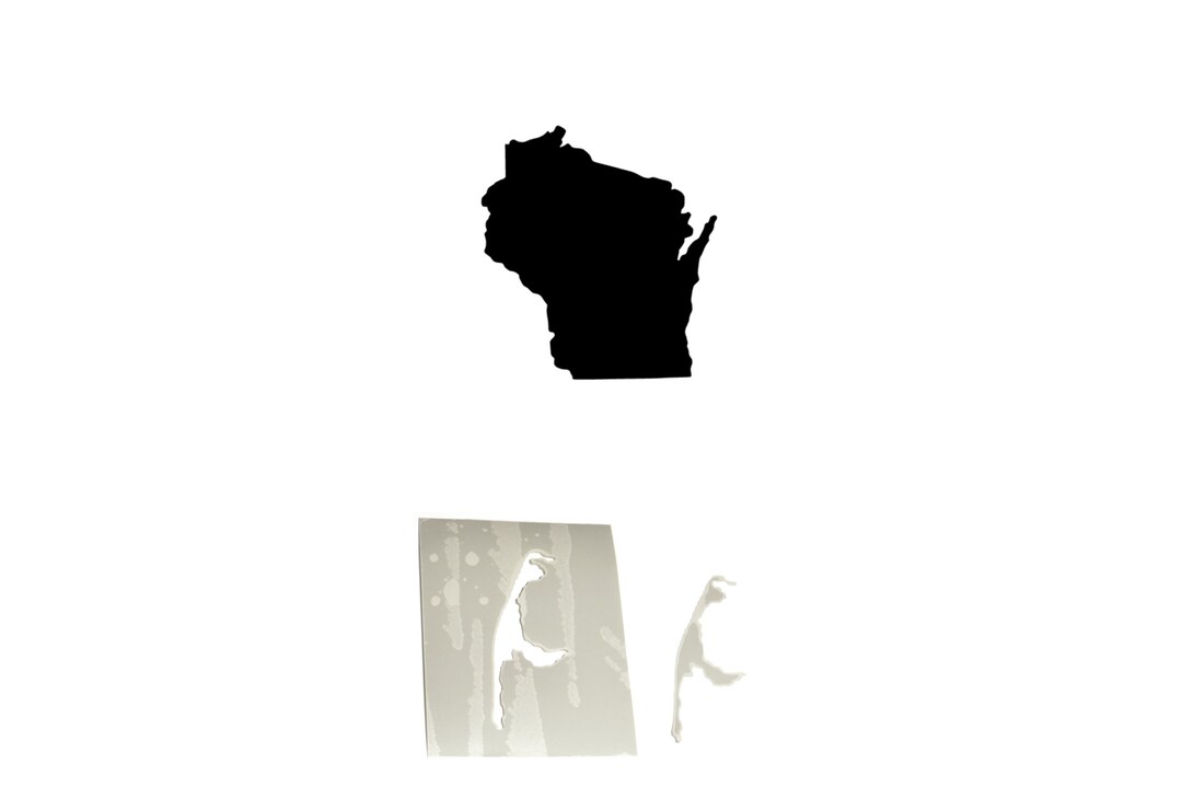 Wisconsin Stencil Film, Outline Wisconsin Stencil PVC Film for Painting ...