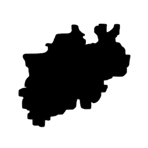 Outline North Rhine-Westphalia magnet, refrigerator magnet NRW, NRW magnet that can be written on, NRW souvenir, geography teaching material