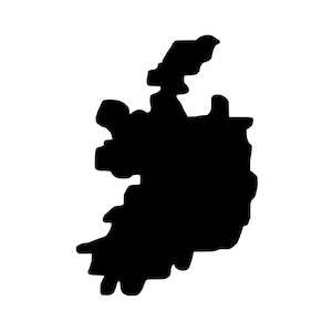 Outline Ireland magnet, fridge magnet Ireland, Ireland magnet writable, Ireland souvenir, teaching material geography