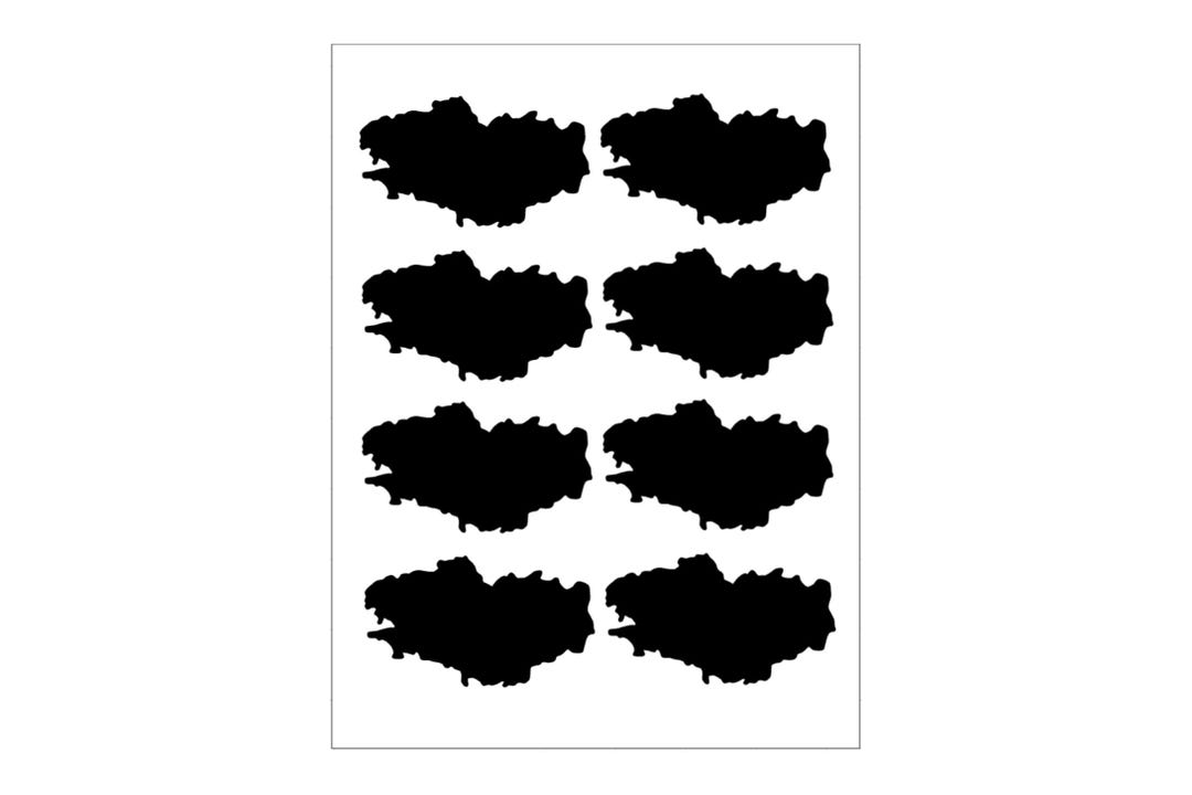 Small Brittany Sticker Made of Luminous Foil, Brittany Sticker ...