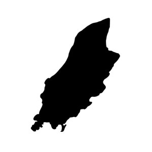 Imán de la Isla de Man de contorno, imán de nevera de la Isla de Man, imán de la Isla de Man escribible, material didáctico de geografía