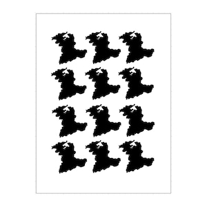 Canton Bern sticker outline, Canton Bern sticker vinyl, Bern holiday memory, Bern souvenir, Switzerland Travel Diary