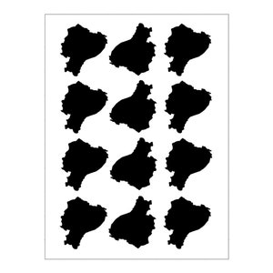 Ecuador Sticker, Ecuador Outline Sticker, Travel Stickers, Ecuador Theme Party, Ecuador Souvenir, Ecuador Wedding