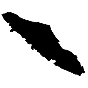 Esquema Imán de la Isla de Vancouver, Imán de Nevera Isla de Vancouver, Imán Escribible Isla de Vancouver, Geografía del Material Didáctico