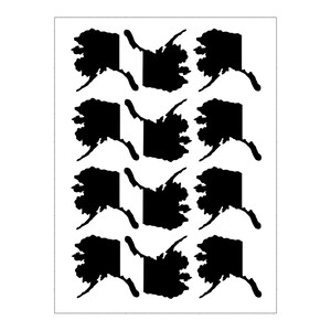 Alaska Sticker, Alaska Outline Sticker, Travel Stickers, Alaska Theme Party, Alaska Souvenir, Alaska Wedding