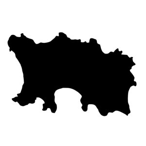 Outline Jersey Magnet, Jersey Fridge Magnet, Jersey Magnet Writable, Jersey Souvenir, Geography Teaching Material