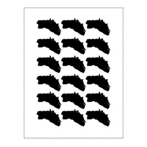 Mini Menorca Sticker, Menorca Outline Sticker, Travel Stickers, Menorca Theme Party, Balearics Souvenir, Menorca Wedding Decoration