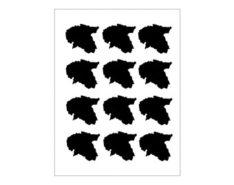 Estland glow-in-the-dark stickers, reflecterende Estland stickers, landenstickers, Estland stickervel, Estland reissouvenir, Estland souvenir