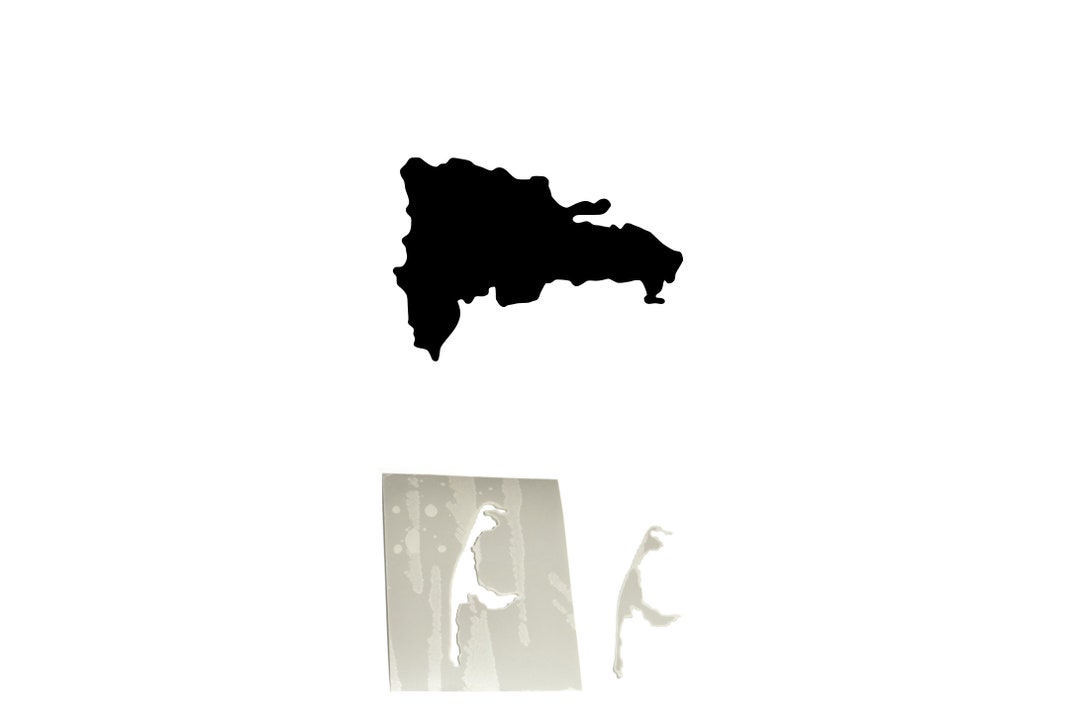 Dominican Republic Stencil Film, Outline Dom Rep Stencil PVC Film for ...
