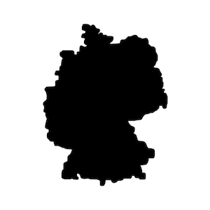 Outline Germany magnet, refrigerator magnet Germany, Germany magnet that can be written on, geography teaching material