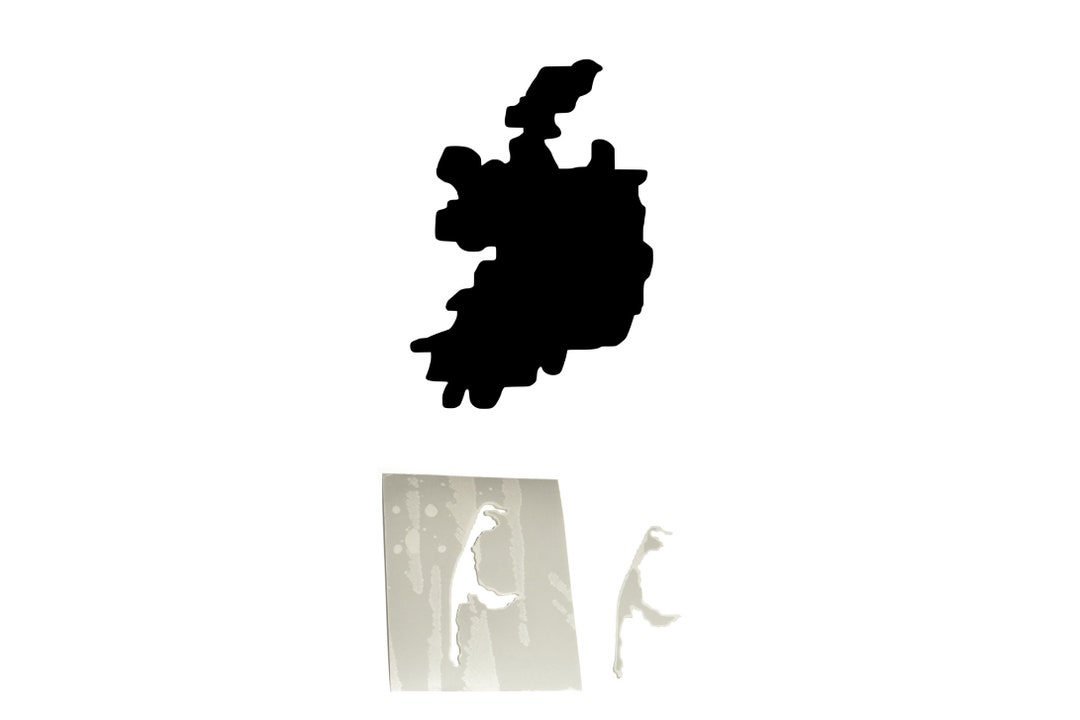Ireland Stencil Film, Outline Ireland Stencil Made of PVC Film for