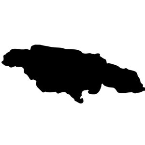 Outline Jamaica magnet, fridge magnet Jamaica, Jamaica magnet writeable, Jamaica souvenir, teaching material geography